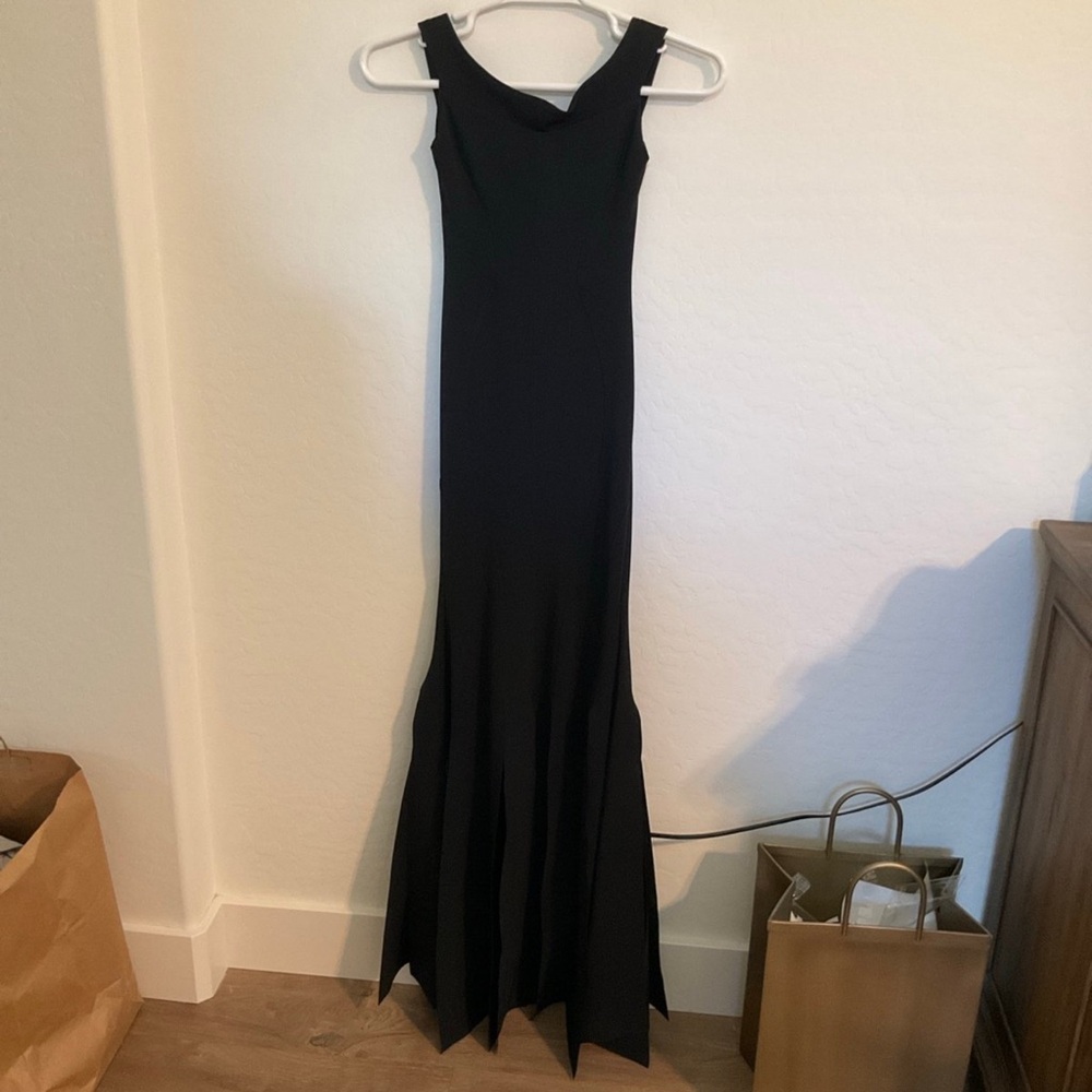 Chiara Boni La Petite Robe sleeveless black slit skirt maxi Dress, XS (38) - Picture 8 of 13